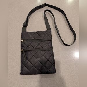 Elegant Black Quilted Crossbody Bag